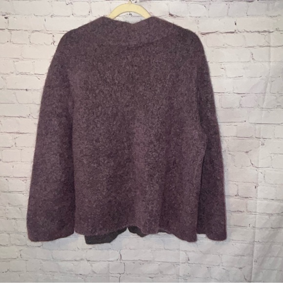 Eileen Fisher mohair wool cardigan sweater women’s size L - Picture 5 of 6